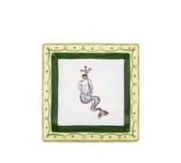 GINORI 1735 printed gold-trim tray - Yellow OS