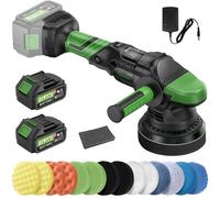 Ginour Brushless Dual Action Car Polisher with 2×21V 3.0Ah Batteries