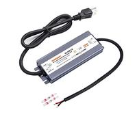 GINRANS 150W IP67 Waterproof LED Power Supply, Universal Input AC100-240VAC with Plug, 12V DC 12.5A Max. Constant Voltage Output LED Transformer Driver for Outdoor LED Lights