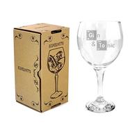 Ginsanity [The Gin Collective Gin & Tonic Balloon Cocktail/Glasses Glasses Cup in Gift Box [545ml] - Gin & Tonic Essential Elements