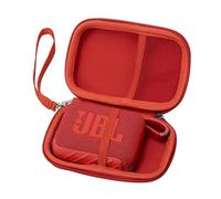 Ginsco 2025 New Case for JBL Go 4 and Go 3- Ultra-Portable, Waterproof and Dustproof Bluetooth Speaker, for Go 3 - Mini Bluetooth Speaker, Travel Carrying Hard Case with Detachable Strap (Red)