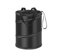 Ginsco 4 Gallons New Leakproof Car Trash Can, Large Trash Can Pop-up Collapsible Hanging Car Trash Bin, Waterproof PEVA Liner Open-Top Garbage Can for Cars Home Office Camping