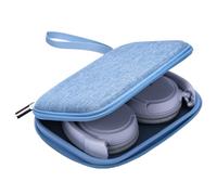 Ginsco Compact Protect Case Compatible with Sony ZX Series Wired On-Ear Headphones, MDR-ZX110 / MDR-ZX110AP / MDRZX110NC / MDR-ZX310AP, Hard Shell Travel Carrying Headphone Case (Light Blue)