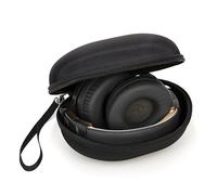 Ginsco Hard Shell Case Compatible with Foldable Wireless/Wired Over-Ear Headphones, Travel Carrying Headphone Case (Black)