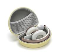 Ginsco Headphone Case Exclusive for Beats Solo 4/Solo 3/Solo 2 - Wireless Bluetooth On-Ear Headphones, Hard Shell Case Foldable Portable Travel Carrying Headphone Case (Butter Yellow)