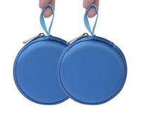 Ginsco Mini-Portable Hard Shell Earbuds Case for Apple EarPods Headphones USB-C Wired Ear Buds/Samsung Galaxy Wired Earbuds/JBL Endurance Run 2, Travel Case for Earphones and Earplugs (2, Blue)