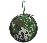 Ginsco Mini-Portable Hard Shell Earbuds Case for Apple EarPods Headphones USB-C Wired Ear Buds/Skullcandy Jib Wired Earbuds, Travel Case for Earphones Earplugs (Camo, 1 Pack)
