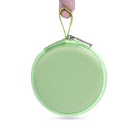 Ginsco Mini-Portable Hard Shell Earbuds Case for Apple EarPods Headphones USB-C Wired Ear Buds/Skullcandy Jib Wired Earbuds, Travel Case for Earphones Earplugs (1, Green)
