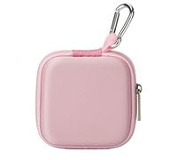 Ginsco Mini-Portable Hard Shell Square Earbuds Case for Apple EarPods/Samsung Galaxy Wired/Wireless Earbuds, Cell Phone Accessories Organizer with Carabiner for Earphones