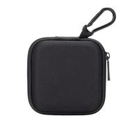 Ginsco Mini-Portable Hard Shell Square Earbuds Case for Apple EarPods/Samsung Galaxy Wired/Wireless Earbuds, Cell Phone Accessories Organizer with Carabiner for Earphones Tech Pouch