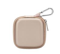 Ginsco Mini-Portable Hard Shell Square Earbuds Case for Apple EarPods/Samsung Galaxy Wired/Wireless Earbuds, Cell Phone Accessories Organizer with Carabiner for Earphones