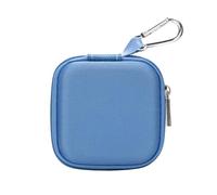 Ginsco Mini-Portable Hard Shell Square Earbuds Case for Apple EarPods/Samsung Galaxy Wired/Wireless Earbuds, Cell Phone Accessories Organizer with Carabiner for Earphones