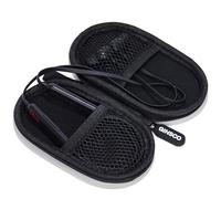 Ginsco Portable Mini Hard Shell Earbuds Case for Beats Flex Wireless Earbuds/Sony WI-C100/Apple EarPods/Wired Ear Buds, Travel Case for Earphones and Earplugs