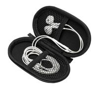 Ginsco Slim Hard Case for Beats Flex Wireless Earbuds for Sony WI-C100 Wireless Neckband Earphones for Apple EarPods Headphones Wired Ear Buds/Sony MDREX15AP in-Ear Earbud (Black)