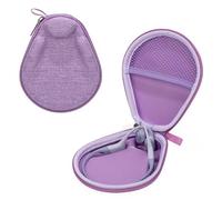 Ginsco Universal Bone Conduction Headphones Case Compatible with SHOKZ New OpenRun Pro 2/Pro 2 Mini/OpenRun/OpenSwim Open-Ear Sport Headphones, Compatible with CXK/BAICLUD/MRYTKY/Ogogrs etc (Purple)
