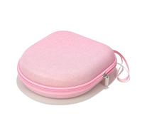 Ginsco Universal Headphone Case Compatible with JBL Tune 510BT 720BT, Sony WH-CH 720N/WH-CH520, Soundcore Q20/Q30 BERIBES KVIDIO TOZO etc, Travel Carrying Hard Shell Case (Light Pink)