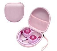 Ginsco Universal Headphone Case for Soundcore/TOZO/KVIDIO/iClever, Pink | Compatible with Beats Solo 4/3/Studio Pro/Studio 3/BERIBES/SONY MDR7506/JBL junior 320/ATH M30X Bluetooth Headphones
