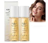 Ginseng Anti-Aging Hydrating Essence Water, Ginseng Anti Wrinkle Tightening Serum, Ginseng Gold Polypeptide Anti-Wrinkle Essence Oil, Ginseng Moisturizing And Nourishing Facial Serum Oil (2pcs)