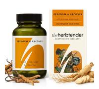 Ginseng & Cordyceps Supplement - Perform & Recover 60 Capsule Jar - Rhodiola Rosea Capsules - Panax Ginseng High Strength - Reishi & Cordyceps Capsules - Adaptogens for Energy, Stamina & Recovery