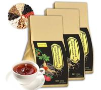 Ginseng Eight Treasures Tea, Kidney Nourishing Tea Formula, Chinese Tea Bags, Ginseng Wolfberry Red Date Yellow Essence Black Mulberry Eight Treasures Tea, 3 PCS