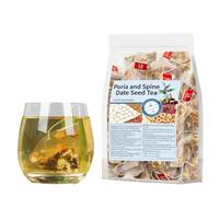 Ginseng Five Treasure Tea, Chinese Kidney Cleansing, Chinese Herbal Kidney Bag for Men (30bag/1box) (Poria & Jujube Seed Tea)