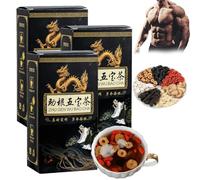 Ginseng Five Treasures Kidney Tea,Formula Ginseng Five Treasure Te a, Chinese Men’s Essentials Kidney Teas,Essential Chinese Herbal Tea Tonify for Men (3)