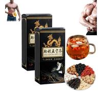 Ginseng Five Treasures Tea Kidney Tea,Kidney Care for Men and Women (2 Box)