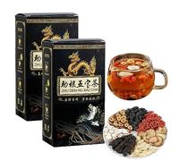 Ginseng Five Treasures Tea Kidney Tea, Kidney Tea Formula Ginseng Five Treasure Tea, Men’s Essentials Kidney Tea, Liver and Kidney Care Tea, Tonify Kidney for Men (2Box)