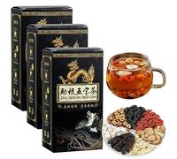 Ginseng Five Treasures Tea Kidney Tea, Kidney Tea Formula Ginseng Five Treasure Tea, Men’s Essentials Kidney Tea, Liver and Kidney Care Tea, Tonify Kidney for Men (3Box)