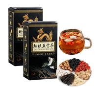 Ginseng Five Treasures Tea Kidney Tea, Zhu Gen Wu Bao Cha, Wu bao Teabag - Chinese Kidney Care, Kidney Cleanse Teabag (2)