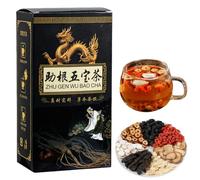 Ginseng Five Treasures Tea Kidney Tea, Zhu Gen Wu Bao Cha, Wu bao Teabag - Chinese Kidney Care, Kidney Cleanse Teabag (1)