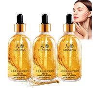 Ginseng Gold Polypeptide Anti-Ageing Essence,Ginseng Gold Polypeptide Anti-Wrinkle Essence,Gold Ginseng Face Essence for Tightening Sagging Skin Reduce Fine Lines (3 Pcs)