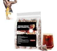 Ginseng-infused Eight Treasure Tea,Kidney formula Ginseng Five Treasure Tea,Red Date Wolfberry Mulberry Health T ea,G inseng Eight Treasures Teas,Kidney Care Teas Bags for Women & Men (1)