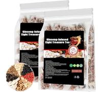 Ginseng-infused Eight Treasure Tea,Kidney formula Ginseng Five Treasure Tea,Red Date Wolfberry Mulberry Health T ea,G inseng Eight Treasures Teas,Kidney Care Teas Bags for Women & Men (2)