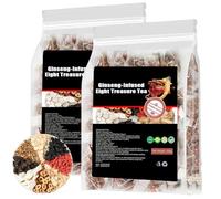 Ginseng-infused Eight Treasure Tea, Kidney Tea formula Ginseng Five Treasure Tea, Red Date Wolfberry Mulberry Health Tea, Han Shan Tang Tea, Kidney Care Tea Bags for Women and Men - 30bags (2)