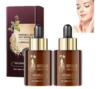 Ginseng Lady Anti-Wrinkle Luminous Oil, Ginseng Extraction Liquid, Ginseng Peptide Anti-Wrinkle Essence, Serum for Tightening Sagging Skin Reduces Wrinkles and Fine Lines (2pcs)