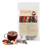 Ginseng & Mulberry Herbal Tea - 30 Pack, Whole Cut Red Date Wolfberry Mulberry HealthTea,Ginseng Six Treasure Tea,Kidney Care TeaBags for Women and Men