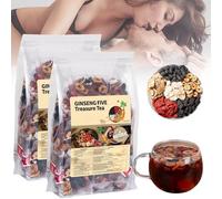 Ginseng & Mulberry Herbal Tea, Ginseng Five Treasures Tea Kidney T ea, Chinese Five Treasures Te a, Goji Berry And Red Dates Natural Organic T ea, Nourishing Teas For Women & Men (2)