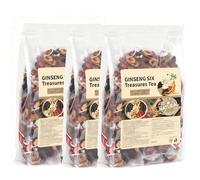 Ginseng & Mulberry Herbal Tea,Ginseng Six Treasure Tea,7 Precious Ingredients Formula,Kidney Care TeaBags for Women and Men (75 Pcs 3 Bags)