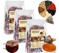 Ginseng & Mulberry Herbal Tea, Kidney tea formula Ginseng Eight Treasures Tea, Natural Liver and Kidney Care Pure Chinese Herbal Medicine Five Treasures teas (90 Bags/3Boxes)