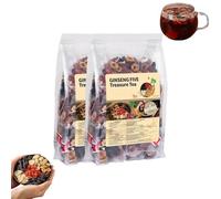 Ginseng Six Treasure Tea, Kidney Tea Formula Ginseng Six Treasure, Organic Chinese Herbal, Ginsengs & Mulberry Herbal Teas, Kidney Care TeaBags for Women Men, 7 Precious Ingredients Formula (2 Pcs)