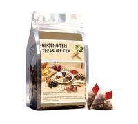 Ginseng tea, containing red dates, wolfberry, mulberry and other beneficial plants, promotes vitality, pure formula, suitable for men and women