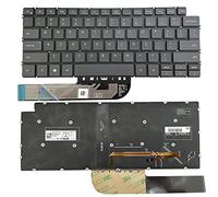 GinTai Laptops Keyboard Backlit US Replacement for DELL Inspiron 7490 /for Vostro 5390 5391 5490 5590 /for Latitude 3301 3410 (Black)