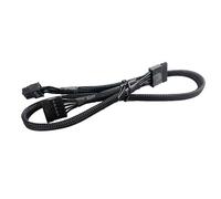Gintai SATA Power Cable, Braided, 6 Pin to 2x, for EVGA Supernova 450-850 G2 G3 B3, Electronic Cable