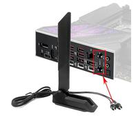 Gintai WiFi 7 Antenna for Gigabyte Z890 Z890I Z890M X870 X870E B550M B650E B850 B860 W790 TRX50 Series WLAN Amplifiers WiFi 7 Tri-Band Gaming Card 12dBi Bluetooth 5.4,Magnetic Base (Black)