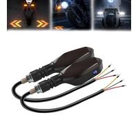 GINTBN 2 x Motorcycle Turn Signals LED Projector Lights with Arrow Projection 27 Lighting Modes IPX6 Waterproof Universal for Motorcycle Motorcycle Accessories