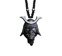 Gintdinpu Car Hanging Pendant with Samurai Helmet Hannya Japanese Oni Car Rear View Mirror Charm, Fashion Pendant Car Decoration Auto Ornament Accessories Hang Charm