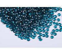 Gintoaria 2000pcs/ Pack Wedding Table Acrylic Diamond Scatter Crystals Confetti Acrylic Gems Vase Fillers Rhinestones for Wedding, Bridal Shower, Vase Beads Decorations (8mm, Turquoise)