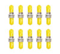 GINTOOYUN 10 PCS ST Fiber Barrel Coupler ST to ST Singlemode Fibre Optic Adapter with Yellow Dust Jacket for ST Bayonet Fibre Optic Termination Boxes