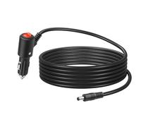 GINTOOYUN 12V/24V Cigarette Lighter to DC5521 Power Cable 16AWG Cigarette Lighter Male to DC 5.5x2.1mm Male with On/Off Switch Power Cable for Cars,Car Decorative Lights,IP Cameras,etc(58.46 Inch)